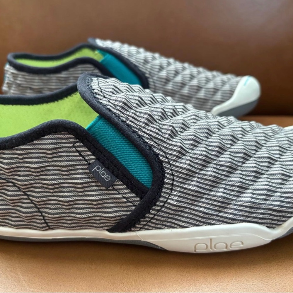 PLAE Tormaline Quartz Striped Slip-On Shoes